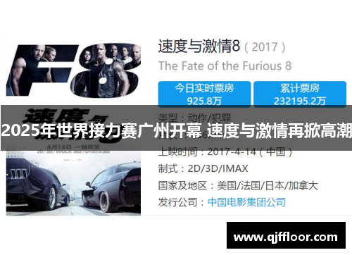 2025年世界接力赛广州开幕 速度与激情再掀高潮